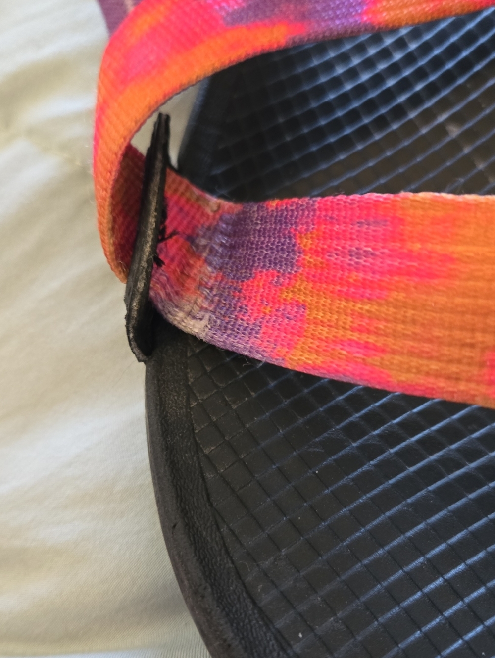 Chaco Lowdown Slide Sandals In Faded Orange Glow - Sz 10 - Picture 5 of 7
